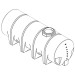 1010 Gallon Drainable Leg Tank