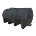 3250 Gallon Black Heavy Duty Elliptical Leg Tank