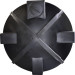 5000 Gallon Black Vertical Storage Tank