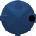10000 Gallon Dark Blue Heavy Duty Vertical Storage Tank