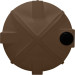 10000 Gallon Dark Brown Vertical Water Tank