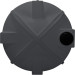 10000 Gallon Dark Grey Vertical Water Tank