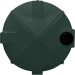 10000 Gallon Dark Green Heavy Duty Vertical Storage Tank