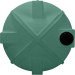 10000 Gallon Light Green Vertical Storage Tank