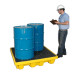 UltraTech 4-Drum Spill Pallet Nestable, Without Drain